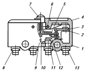 Схема Микропереключателя МП-4