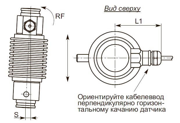 Схема монтажа датчика 