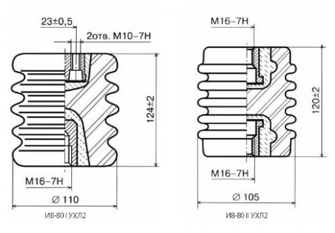 И8-80 изолятор - схема фото