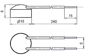 Рис.1. Габаритные размеры теплового реле РТМ-1