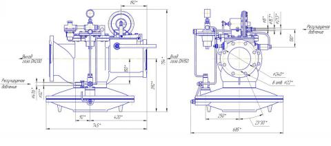 Рис.1. Габаритные размеры РДГ-25,-50,-80,-150,-200