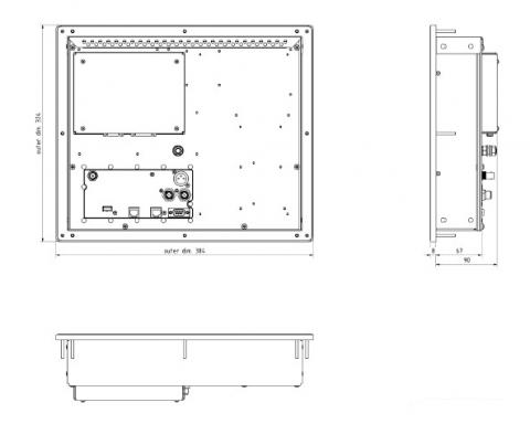 Дисплей AHD 1119G, AHD 1115G - схема