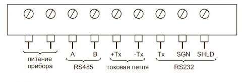 Выносное табло FRD-57 - схема электрических соединений