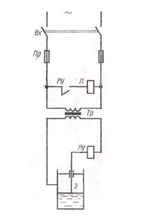 Схема работы датчика холостого хода КПЭ 60-250