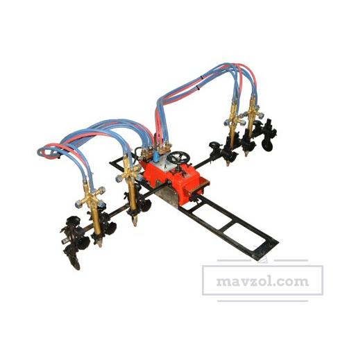 Портативная машина для газовой резки Смена-2М с 4-мя резаками на удлиненной штанге - фото